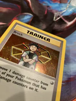 Pokemon TCG WOTC Holo Trainer Card #15/132 Brock Gym Heroes Unlimited Rare LP - Image 5