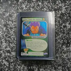 🐉 DBZ CCG FOIL PREVIEW TRUNKS FINDS THE ANSWER Score Dragon Ball Z Card #6 2001 - Image 1