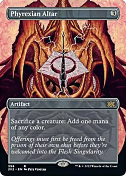MTG English Phyrexian Altar (Borderless) NM Normal Double Masters 2022 - Image 1