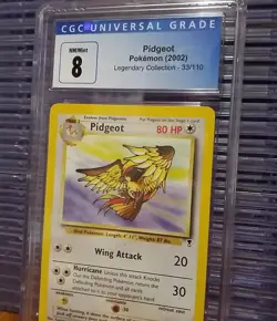 Pidgeot 33/110 RARE Graded Cgc 8 Legendary Collection Pokemon Card Slab NM/Mint - Image 4