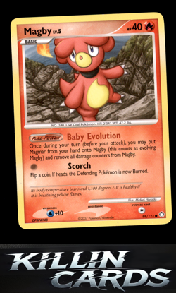 Magby 88/123 Pokemon Common Mysterious Treasures Card NM - Image 1