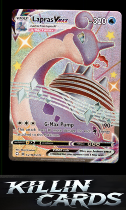 Lapras VMAX SV111/SV122 Pokemon Shiny Holo Rare Shining Fates: Shiny Vault Card - Image 1