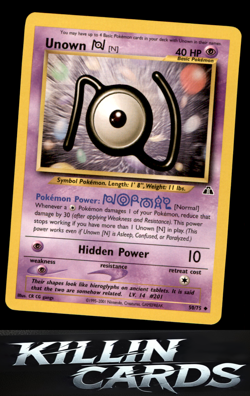 Unown [N] 50/75 Uncommon Neo Discovery Pokemon Card NM - Image 1