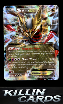 Giratina EX 57/98 Pokemon Ultra Rare XY - Ancient Origins Card DM - Image 1