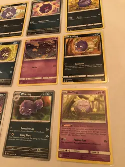 Lot of 9 Koffing and Weezing Pokemon Cards - Image 3