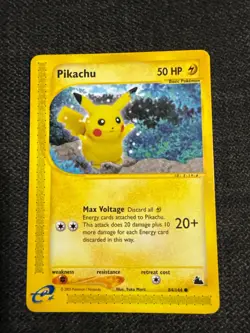 Pokemon Card-Pikachu-Skyridge-84/144-ENG-LP - Image 1