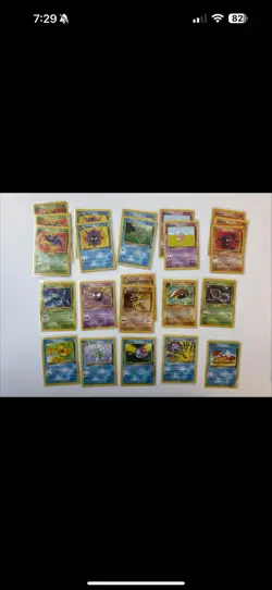 Pokemon TCG Fossil Unlimited Card Lot (23) Common Uncommon Rare Some Duplicates - Image 1