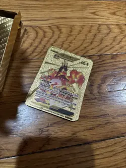 50 Card Pokemon Golden Card No Duplicates Fan Art Gold Set - Image 5