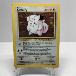 Clefairy 5/102 Base Set Holo Rare Vintage Pokemon Card - Image 1