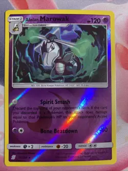 Alolan Marowak - 75/236 - Reverse Holo Rare - Unified Minds - Pokemon Card NM - Image 1