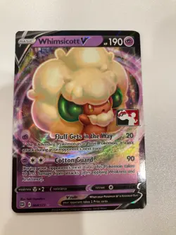 064/172 Whimsicott V Prize Pack Series 2 Stamped Pokemon TCG Card Play Promo - Image 4