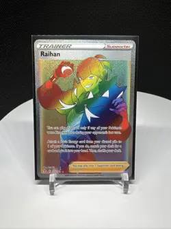 Raihan 224/203 Evolving Skies Rainbow Secret Rare Trainer NM Pokemon Card - Image 1