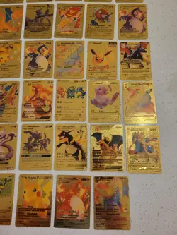 Lot of 55 Gold Foil Pokemon Card Fan Art Cards (All Cards Pictured) Mint Cond - Image 5