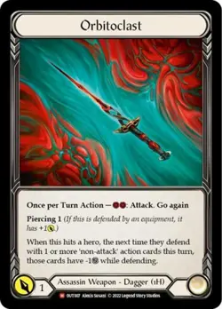 Flesh and Blood FAB Orbitoclast NM 1st EditionCold Foil Outsiders - Image 1