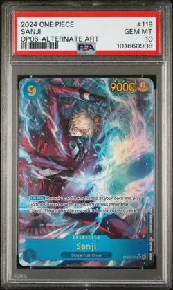 One Piece Wings Of The Captain Sanji Alternate Art OP06 119 SEC PSA 10 Gem Mint - Image 1