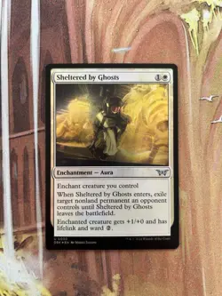 MTG Foil - Sheltered by Ghosts - Duskmourn: House Of Horrors NM - Image 1