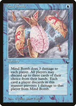 Mind Bomb The Dark Rare LP Magic: The Gathering Normal - Image 1