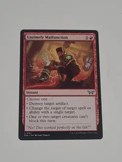 Untimely Malfunction - Duskmourn - NM Mtg - Image 1