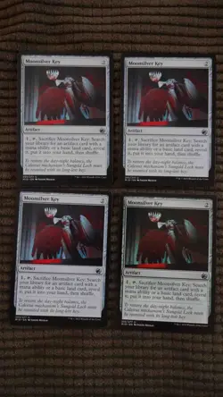 Magic: the Gathering / MtG Moonsilver Key x4 Midnight Hunt - Image 1