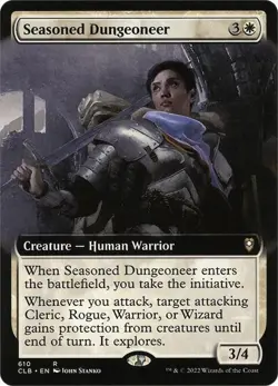 MTG Seasoned Dungeoneer Extended Art Battle for Baldur's Gate 610 pack fresh edh - Image 1
