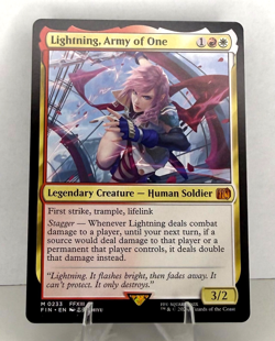 MTG FIN-0233 Lighning, Army of One - Final Fantasy - Mythic Rare NM - Image 1