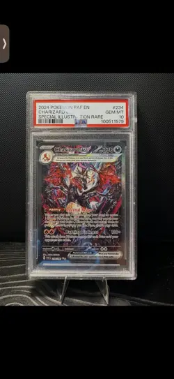 Pokemon TCG Charizard EX Paldean Fates SIR PSA Gem Mint 10 Card 234/091 - Image 1