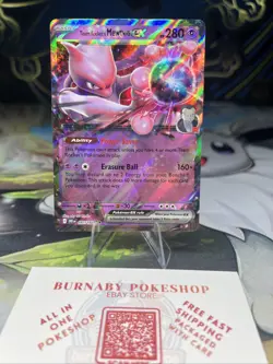 Team Rocket's Mewtwo ex - 081/182 - Double Rare Destined Rivals - Pokemon - NM - Image 1