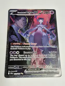 Pokemon TCG Team Rocket’s Mewtwo EX 231/182 Secret Rare Holo Full Art - Image 1