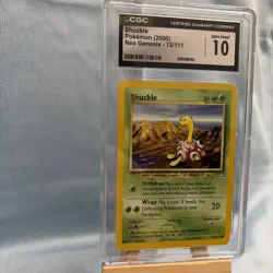 Shuckle 72/111 Pokemon Neo Genesis First Edition CGC 9.5 - Image 3