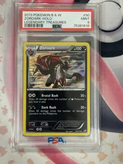 2013 Pokemon B & W Legendary Treasures Zoroark Holo 90/113 PSA 9 MINT - Image 3