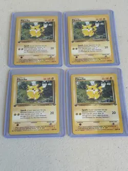 LOT OF 103 Pokemon Cards 1st Edition WOTC 4 PIKACHU Red Cheeks Very Fine LOOK - Image 3