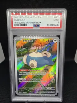 Pokemon TCG Snorlax SVP51 Scarlet & Violet Promo Card PSA 9 - Image 1