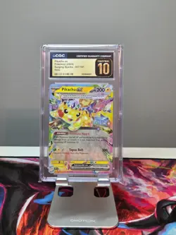 POKEMON CGC 10 PRISTINE PIKACHU EX 057/191 SURGING SPARKS HOLO - Image 1