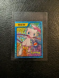Pokemon Peru Exclusive Last Evolutions Sticker #EM11 Mew Blue Foil Chase - Image 1