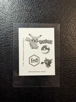 Pokemon Peru Exclusive Last Evolutions Sticker #EM11 Mew Blue Foil Chase - Image 2