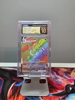 POKEMON CGC 10 PRISTINE MACHAMP VMAX 194/189 ASTRAL RADIANCE RAINBOW RARE HOLO - Image 1