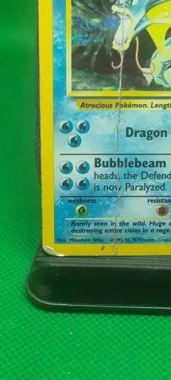 Pokemon Base Set Unlimited Gyarados 6/102 Holo Rare Wizards Of The Coast Heavy P - Image 4