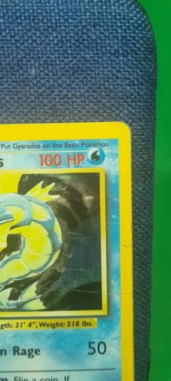Pokemon Base Set Unlimited Gyarados 6/102 Holo Rare Wizards Of The Coast Heavy P - Image 5
