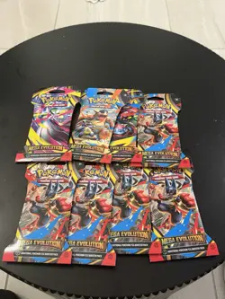 Pokemon TCG Mega Evolution Sleeved Booster Packs Lot Of 8 Factory Sealed - Image 1