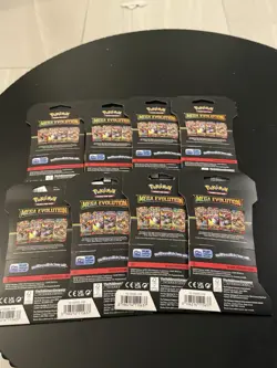 Pokemon TCG Mega Evolution Sleeved Booster Packs Lot Of 8 Factory Sealed - Image 2
