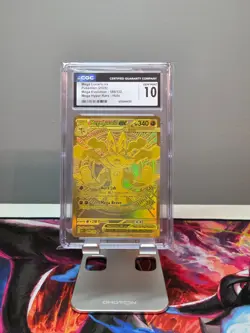 POKEMON CGC 10 MEGA LUCARIO EX 188/132 MEGA EVOLUTION HYPER RARE GOLD HOLO - Image 1