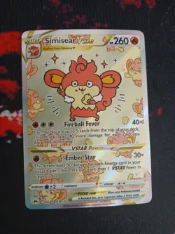 Pokemon TCG Simisear VSTAR Galarian Gallery GG37/GG70 Crown Zenith - Image 1