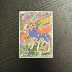 Zacian Illustration Rare 100/094 Me02: Phantasmal Flames Holo POKEMON NEAR MINT - Image 1