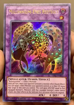 Yugioh Millennium Eyes Restrict LED2-EN003 Ultra Rare 1st Ed LP w/Tracking - Image 1