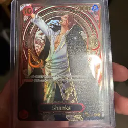 One Piece Shanks OP09-004 Carrying On His Will (OP13) Eng Gold Alt Art - Image 1