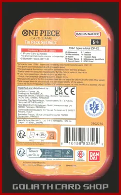 One Piece Tin Pack Set Vol. 2 OP - 13 - Factory Sealed - Image 2