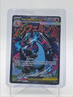 MEGA CHARIZARD X EX 2025 POKEMON MEGA EVOLUTION BLACK STAR PROMO #023 Q1814 - Image 1