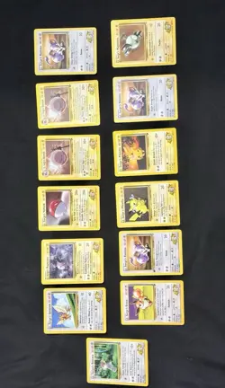 Vintage Pokemon Card Lot 13x - Lt. Surge Gym Heroes/Challenge - Pikachu + Eevee - Image 1