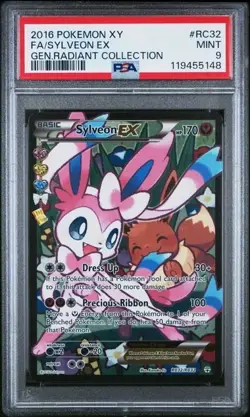 Sylveon EX (Full Art) RC32-32 Generations: Radiant Collection Holo PSA 9 - Image 1