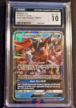 2019 Pokemon Black Star Promos GX Greninja #SM197 CGC 10 - Image 1
